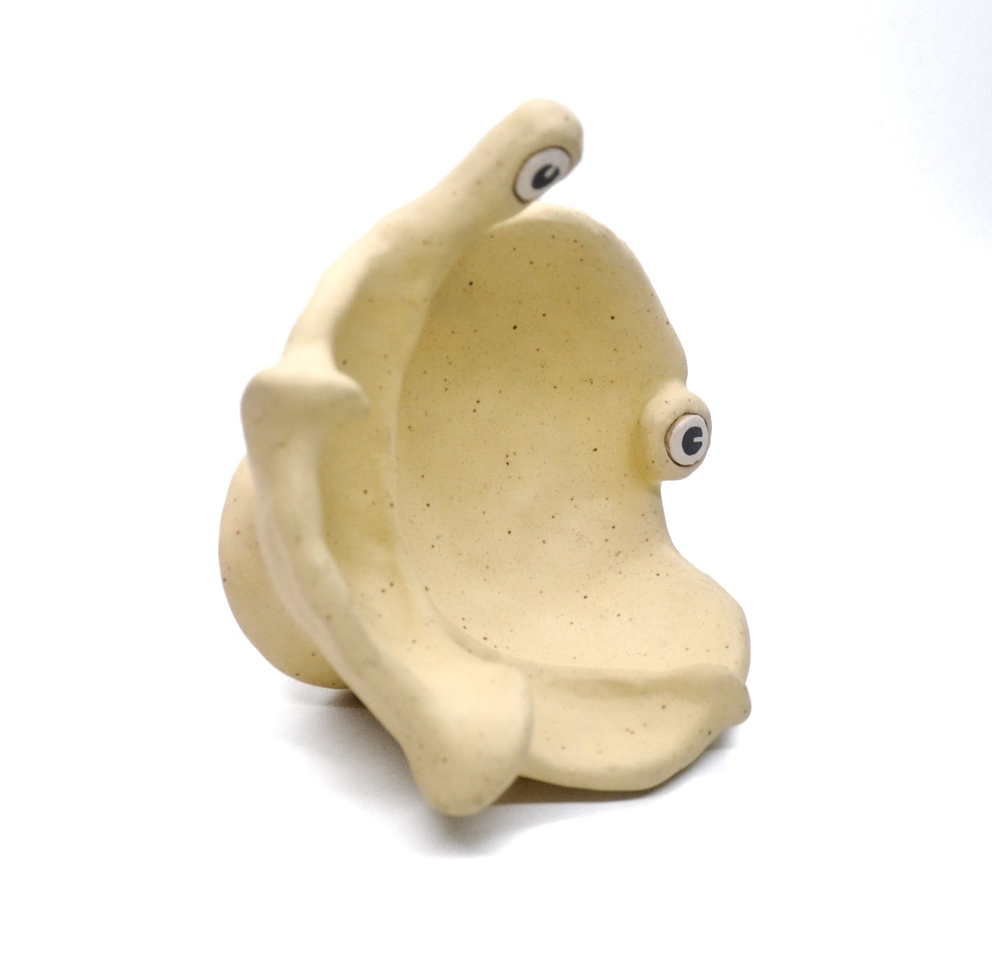 Pale Canary Yellow Eye-Eye Trinket Holder