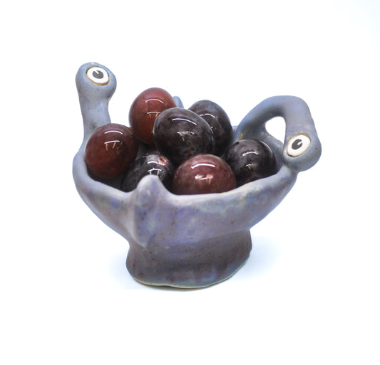 Dusty Periwinkle Eye-Eye Trinket Holder
