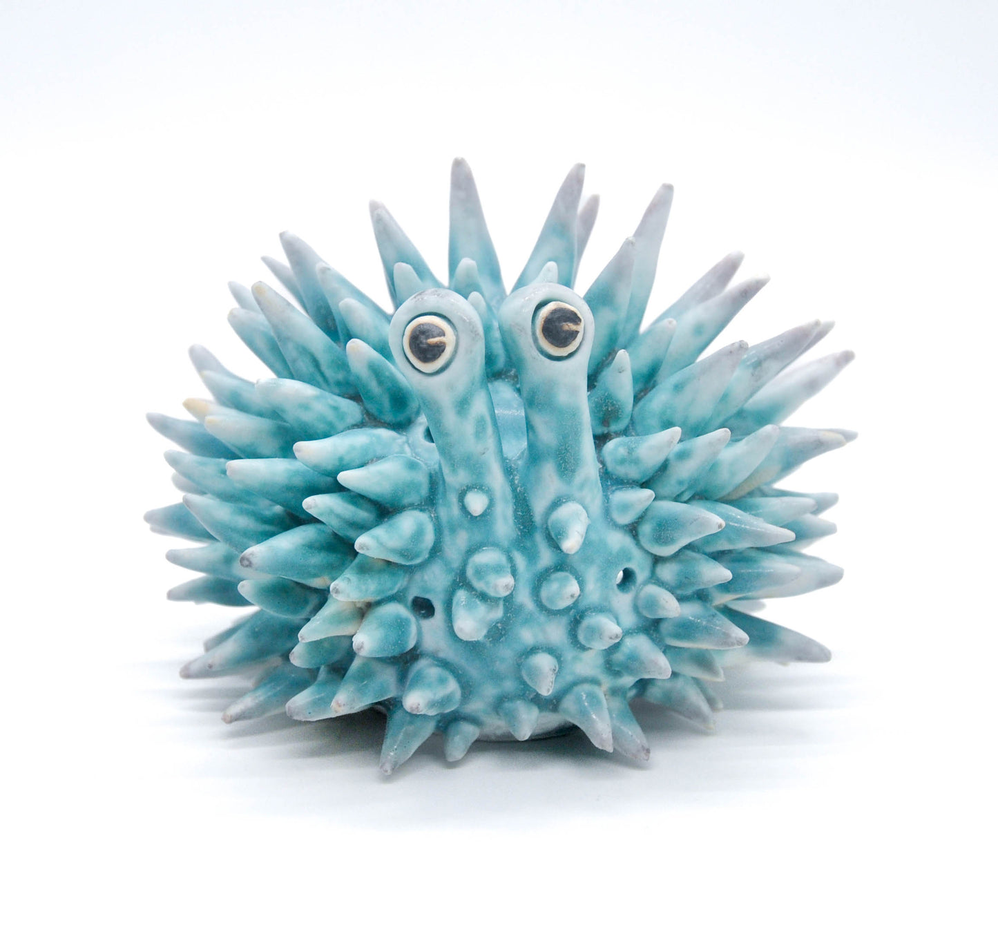 Teal Urchin I Candleholder