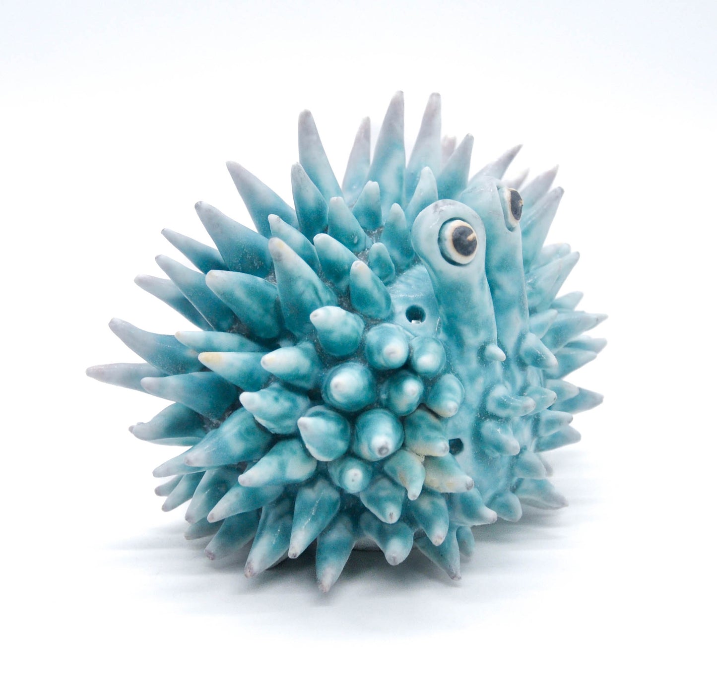 Teal Urchin I Candleholder