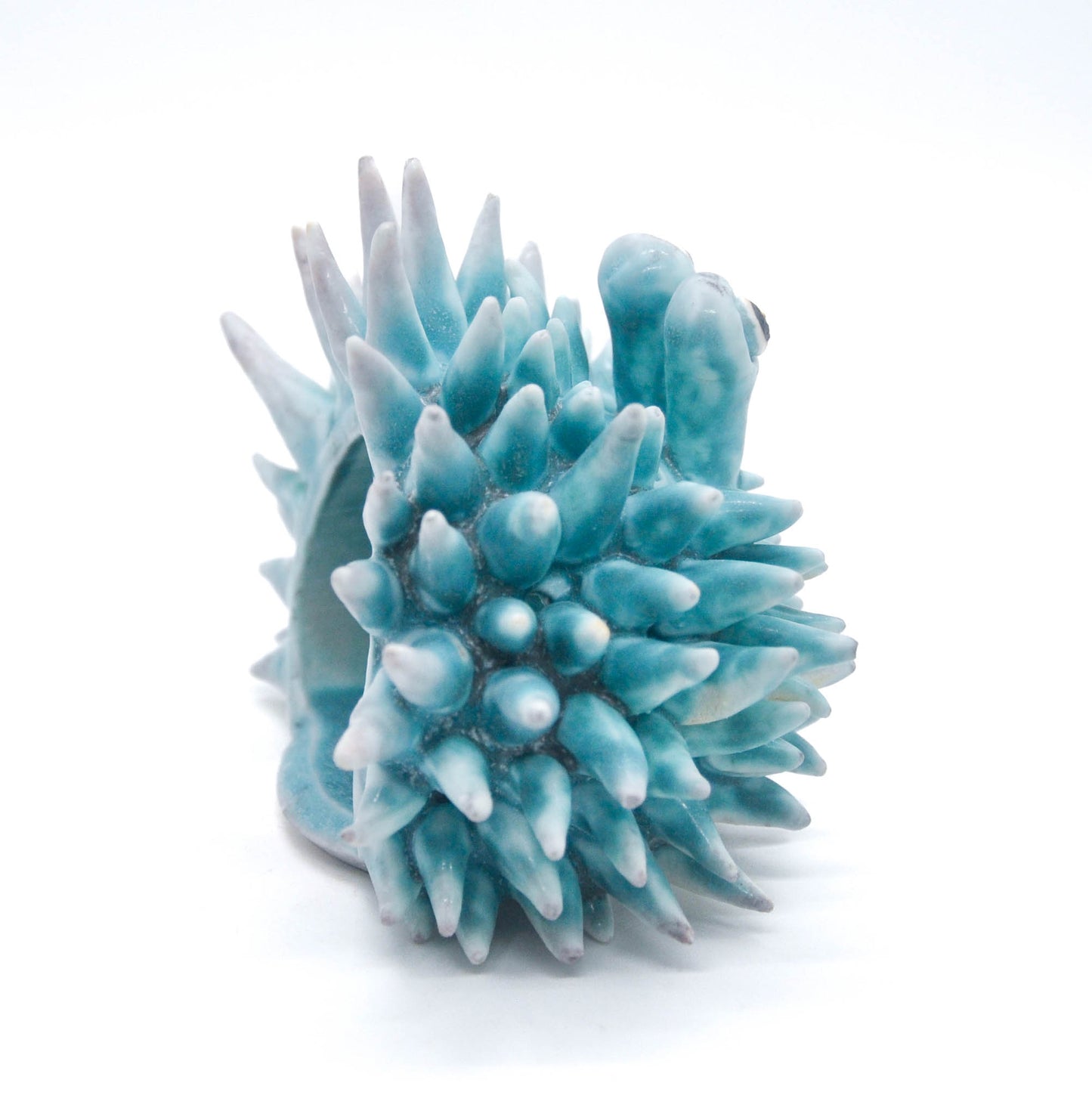 Teal Urchin I Candleholder