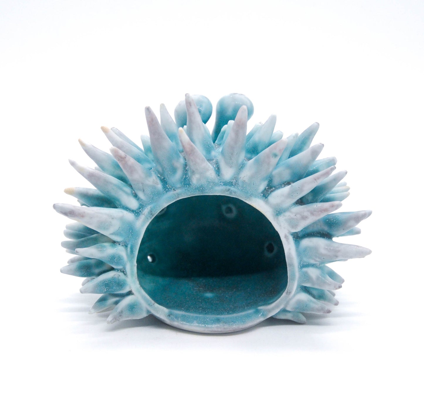 Teal Urchin I Candleholder