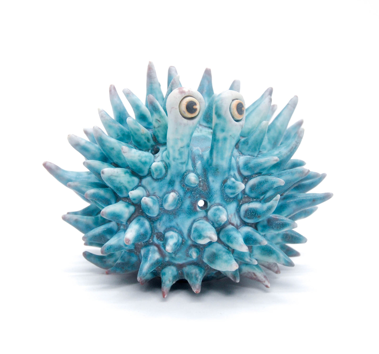 Teal Urchin II Candleholder