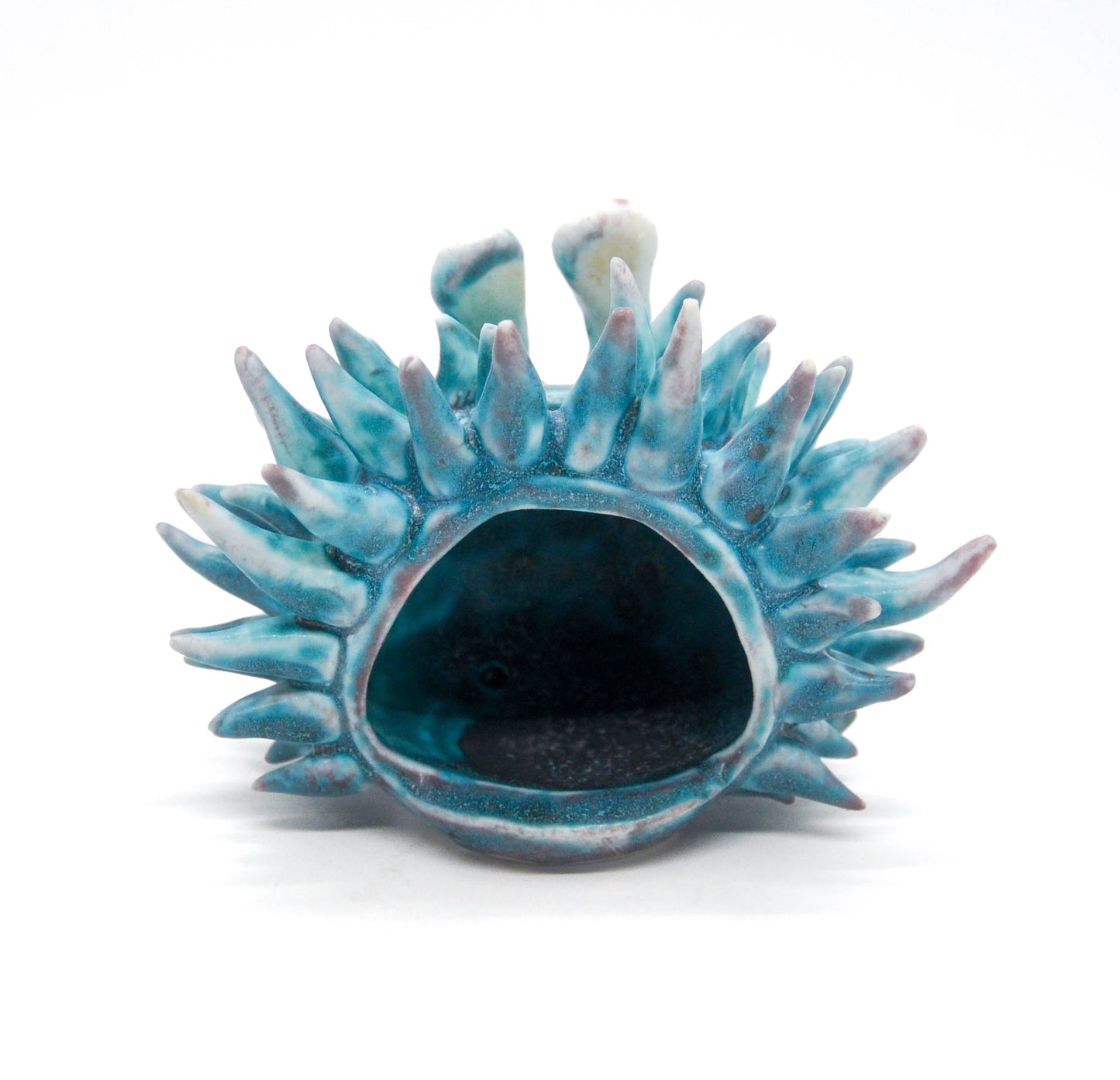 Teal Urchin II Candleholder
