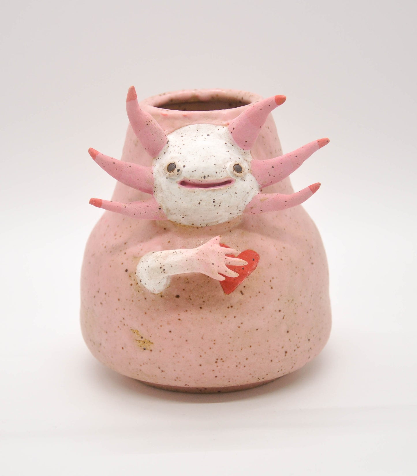 Heartfelt Axolotl Vase