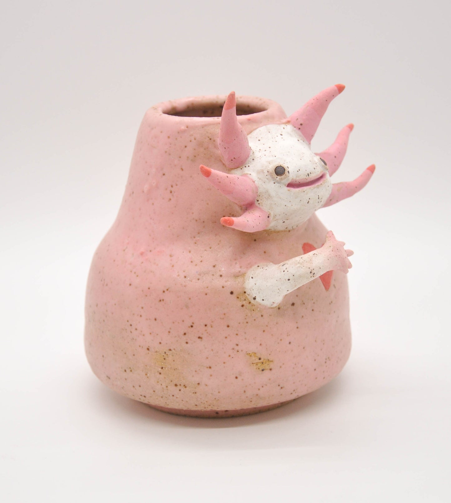 Heartfelt Axolotl Vase