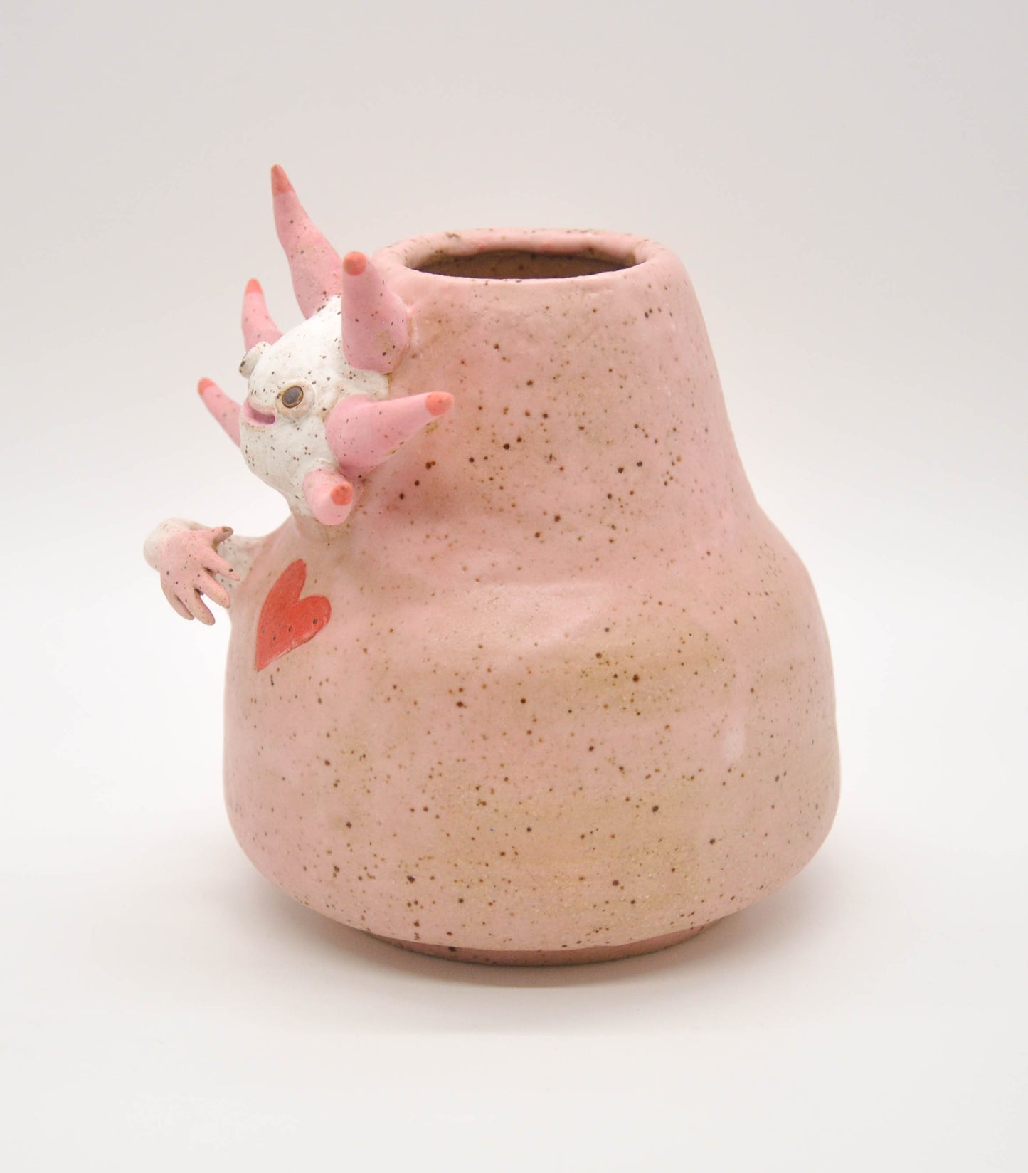 Heartfelt Axolotl Vase