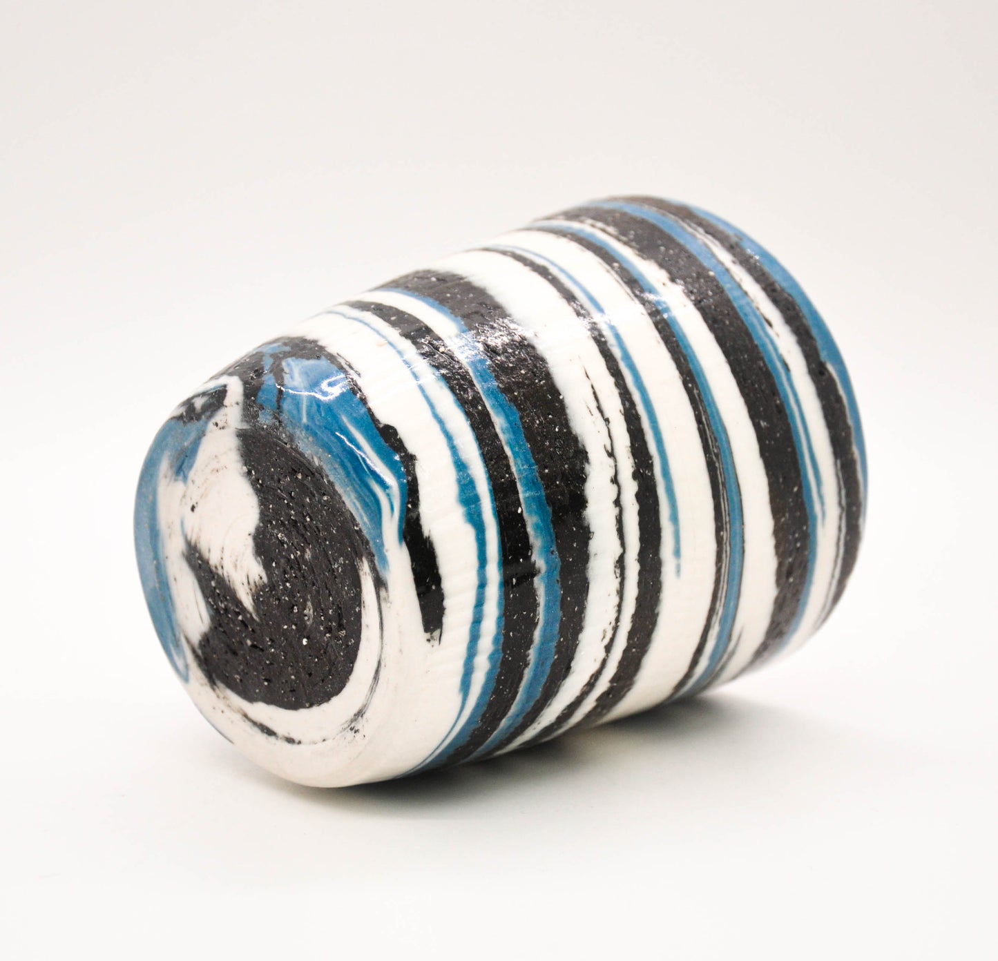 Blue Black Swirl Cup