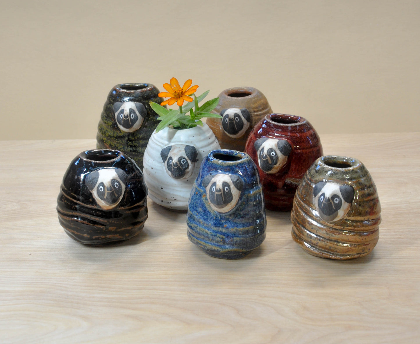 Shino Lemuranda Bud Vases