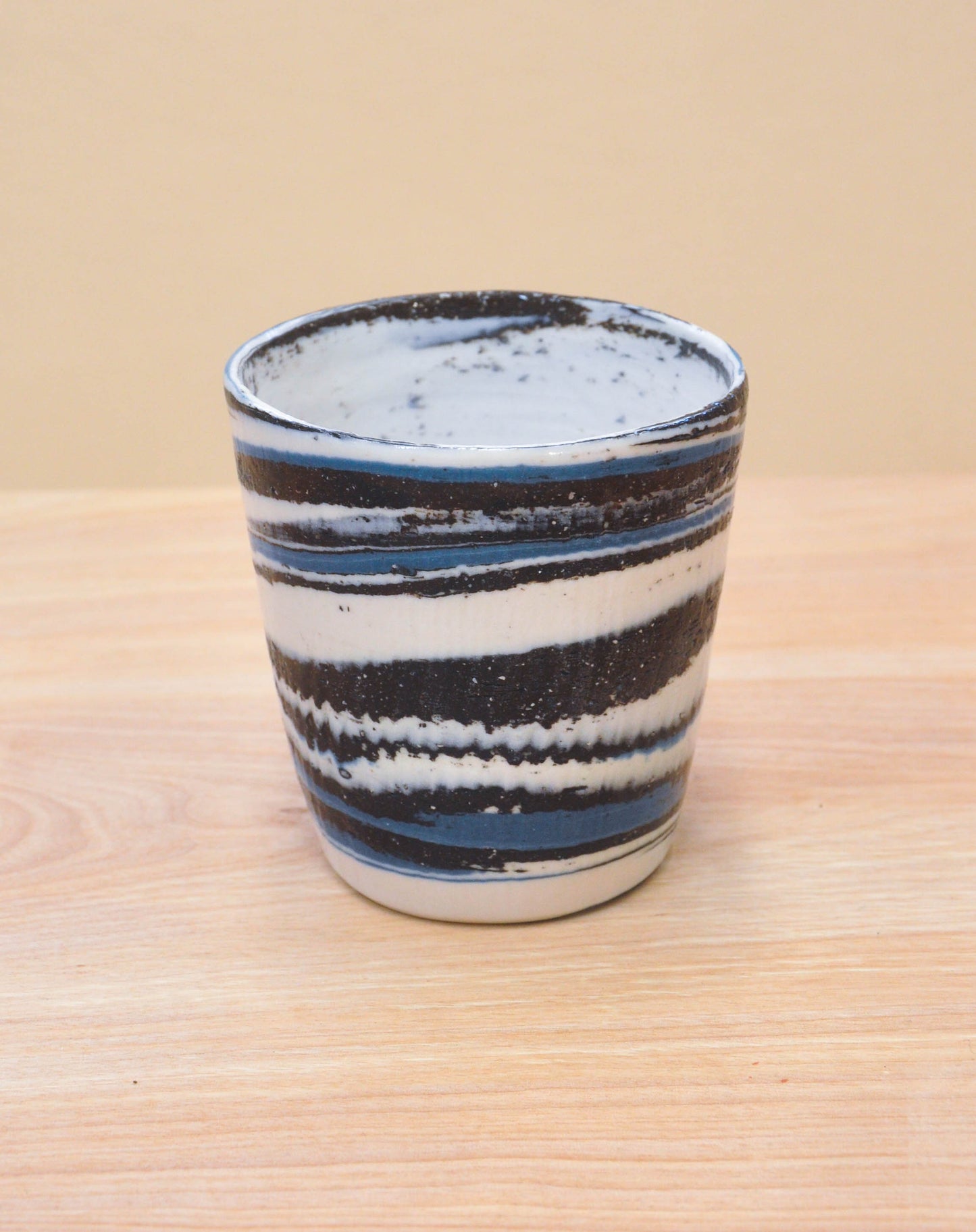 Blue Black Swirl Cup