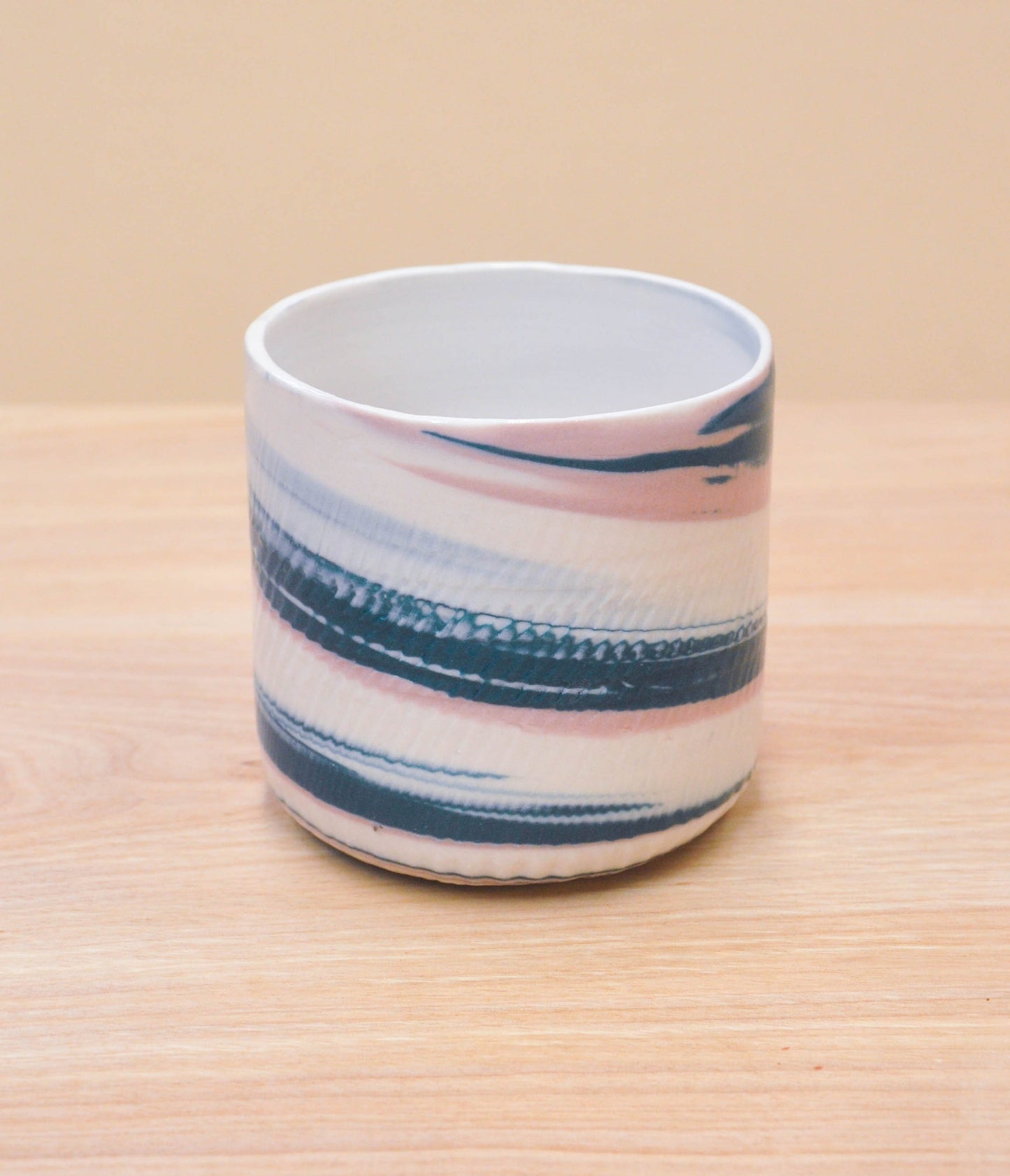 Lavender Teal Swirl Cup