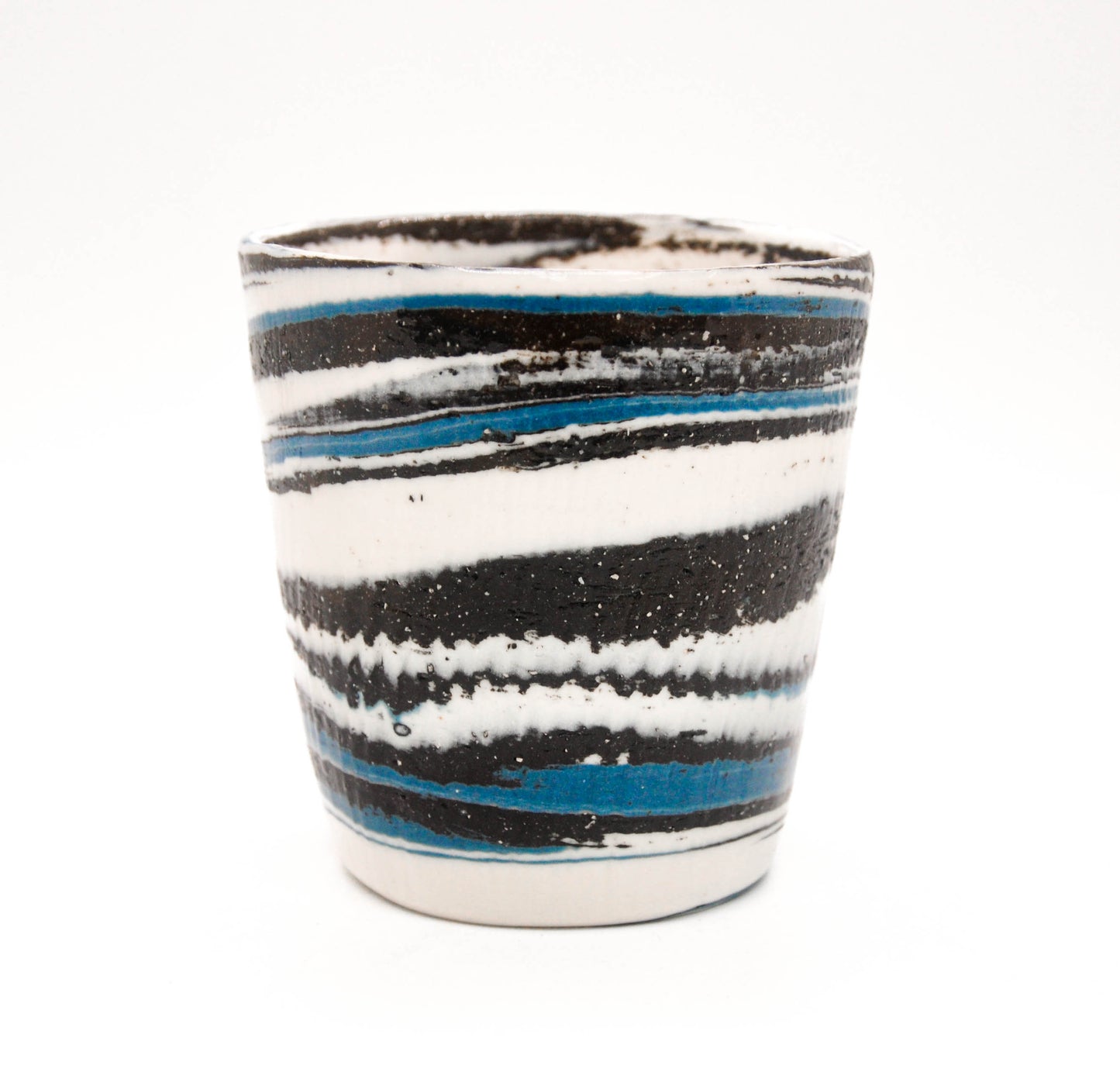 Blue Black Swirl Cup