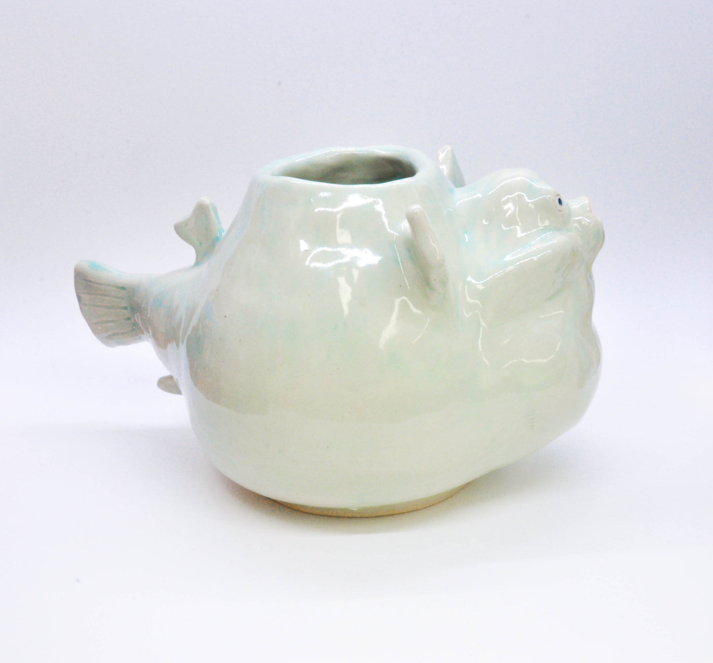 1 Soft Teal Abo vase