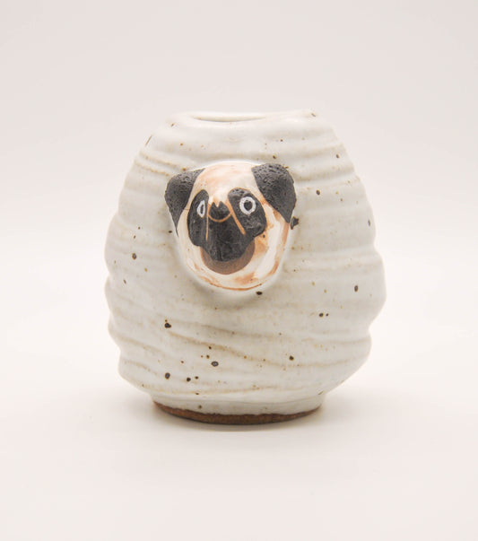 White Lemuranda Bud Vase